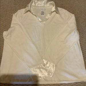 Worthington cardigan with silk collar